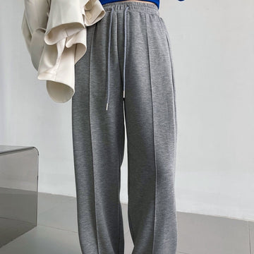 Sports Female Loose Casual Elastic Waist Wide Leg Pants